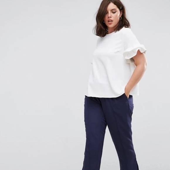 Lost Ink Tops - ✨HP✨NWT Lost Ink Frill Sleeve Top